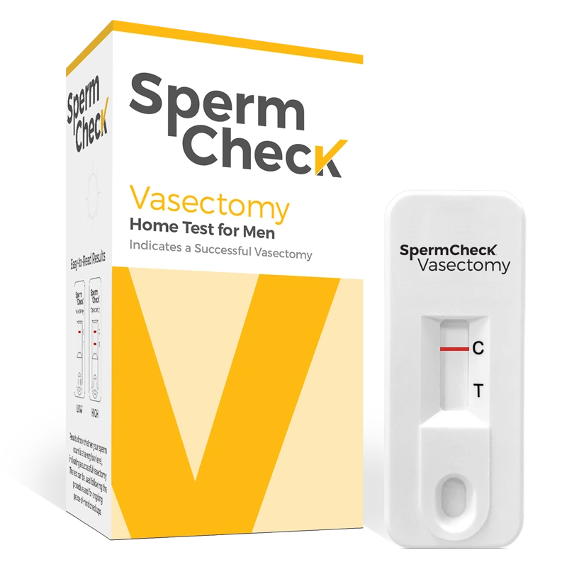 SpermCheck vasectomy test and cassette